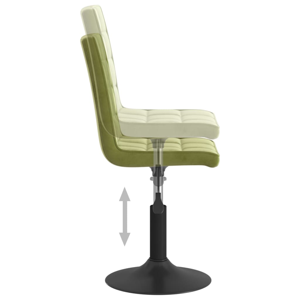 Eetkamerstoelen draaibaar 6 st fluweel lichtgroen is nu te koop bij PeponiXL, paradijselijk wonen!