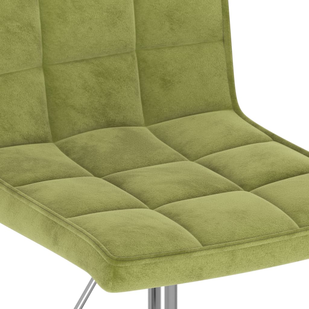 Eetkamerstoelen draaibaar 6 st fluweel lichtgroen is nu te koop bij PeponiXL, paradijselijk wonen!