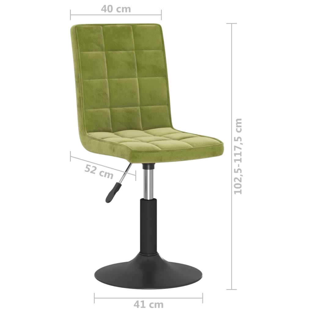 Eetkamerstoelen draaibaar 6 st fluweel lichtgroen is nu te koop bij PeponiXL, paradijselijk wonen!