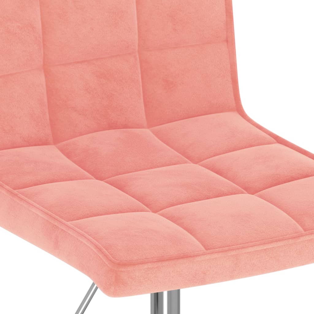 Eetkamerstoelen draaibaar 6 st fluweel roze is nu te koop bij PeponiXL, paradijselijk wonen!