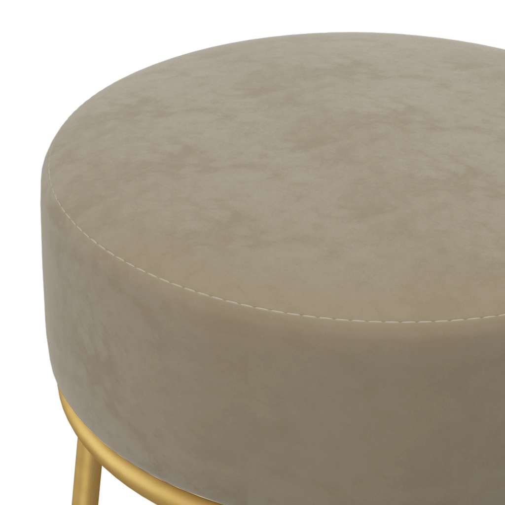 Hocker rond fluweel donkergrijs is nu te koop bij PeponiXL, paradijselijk wonen!
