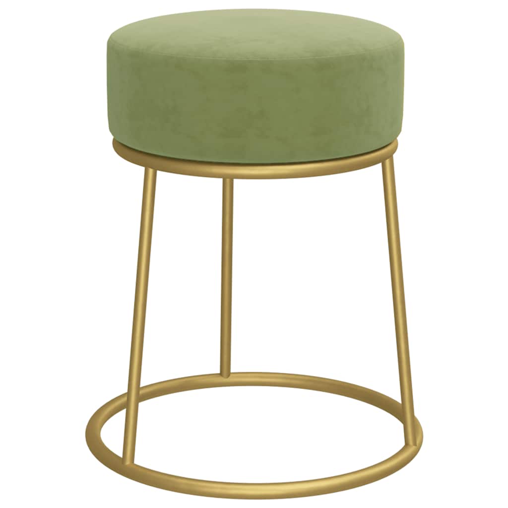 Hocker rond fluweel mosterdgroen is nu te koop bij PeponiXL, paradijselijk wonen!