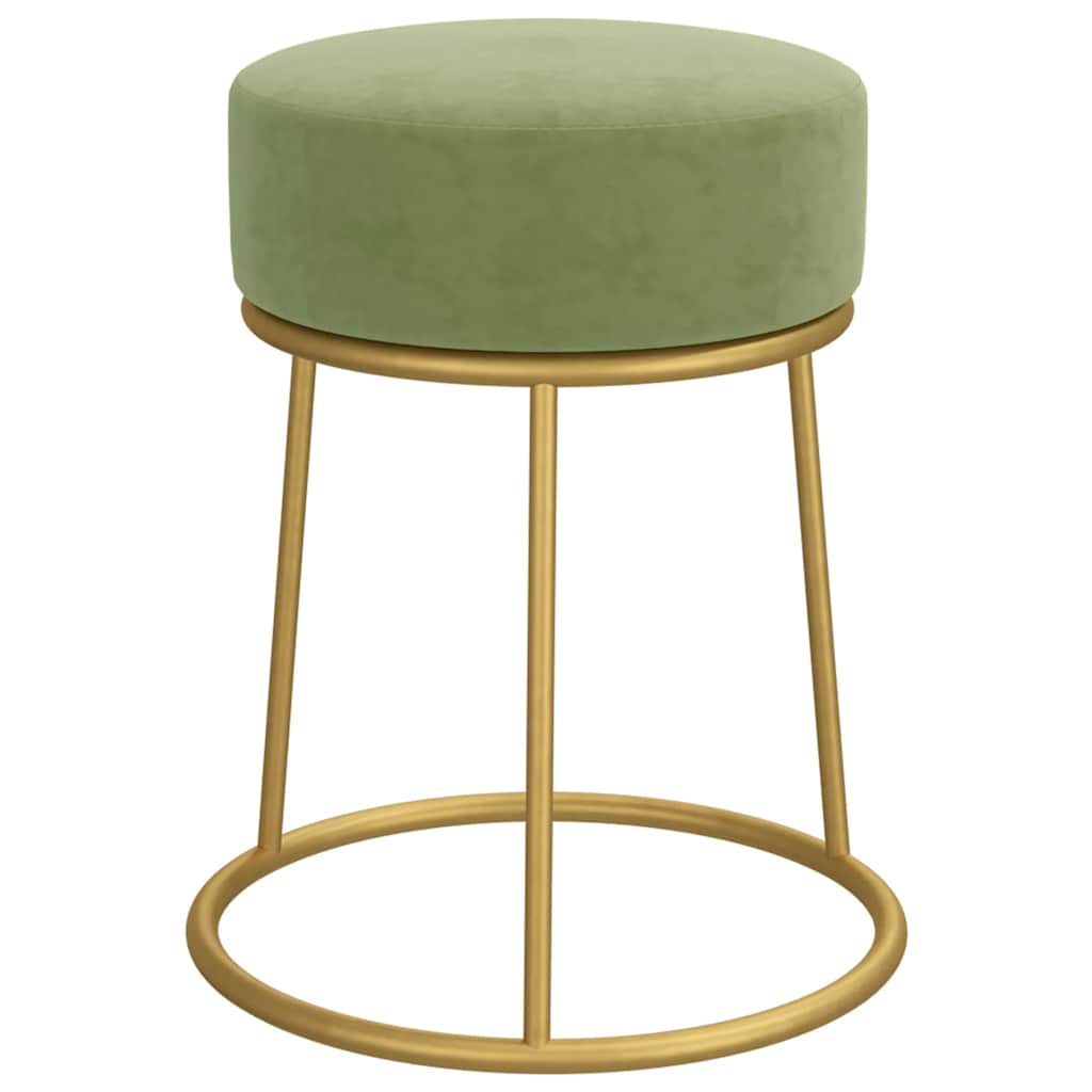 Hocker rond fluweel mosterdgroen is nu te koop bij PeponiXL, paradijselijk wonen!