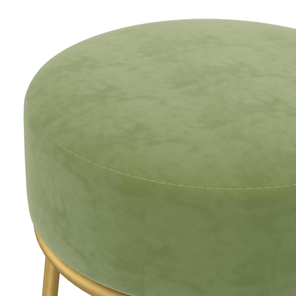 Hocker rond fluweel mosterdgroen is nu te koop bij PeponiXL, paradijselijk wonen!