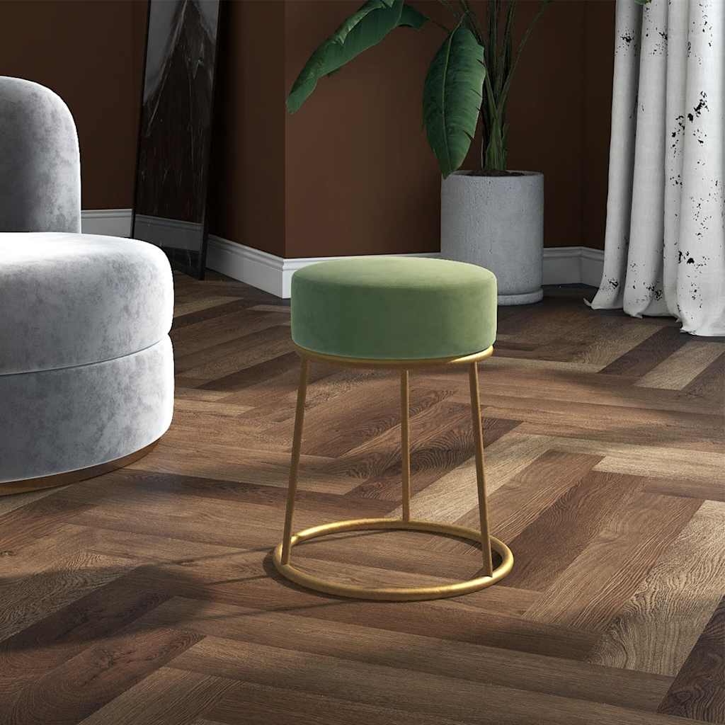 Hocker rond fluweel mosterdgroen is nu te koop bij PeponiXL, paradijselijk wonen!