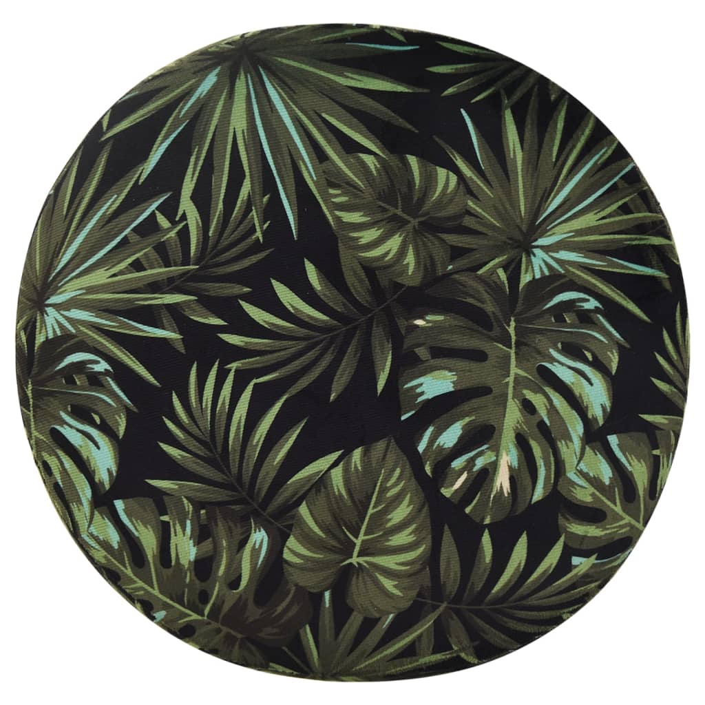 Hocker met opbergruimte rond stof meerkleurig 31 x 37 cm is nu te koop bij PeponiXL, paradijselijk wonen!