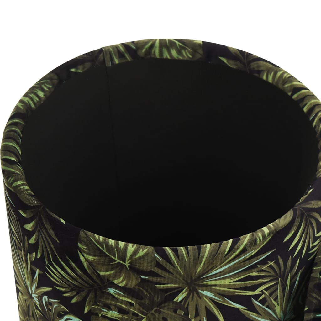 Hocker met opbergruimte rond stof meerkleurig 31 x 37 cm is nu te koop bij PeponiXL, paradijselijk wonen!