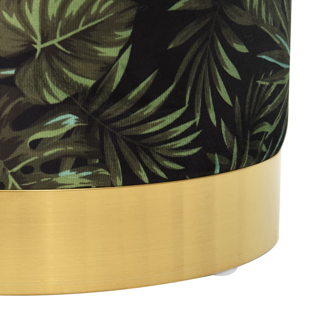 Hocker met opbergruimte rond stof meerkleurig 31 x 37 cm is nu te koop bij PeponiXL, paradijselijk wonen!