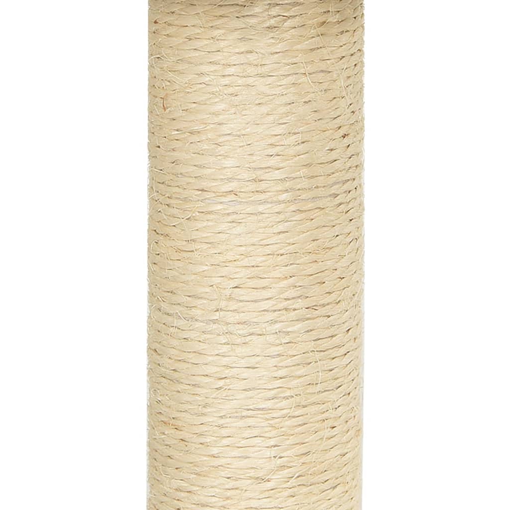 Kattenmeubel met sisal krabpalen 92 cm donkergrijs is nu te koop bij PeponiXL, paradijselijk wonen!