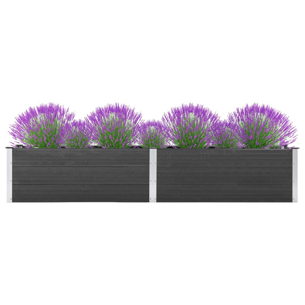 Plantenbak verhoogd 200x50x54 cm HKC grijs is nu te koop bij PeponiXL, paradijselijk wonen!
