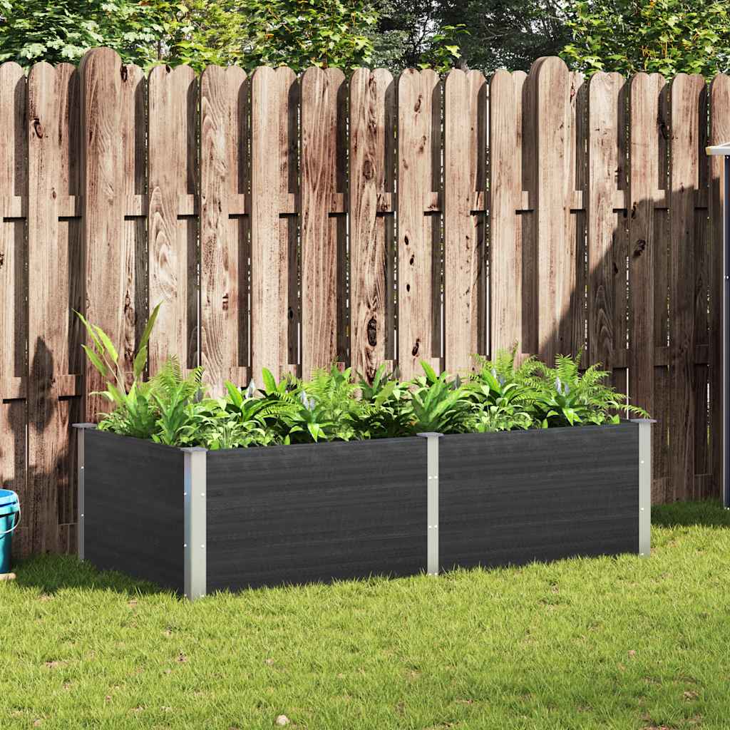 Plantenbak verhoogd 200x100x54 cm HKC grijs is nu te koop bij PeponiXL, paradijselijk wonen!