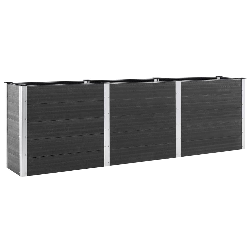 Plantenbak verhoogd 300x100x91 cm HKC grijs is nu te koop bij PeponiXL, paradijselijk wonen!