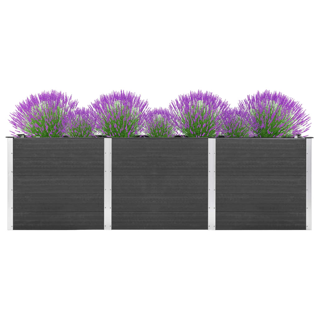 Plantenbak verhoogd 300x100x91 cm HKC grijs is nu te koop bij PeponiXL, paradijselijk wonen!