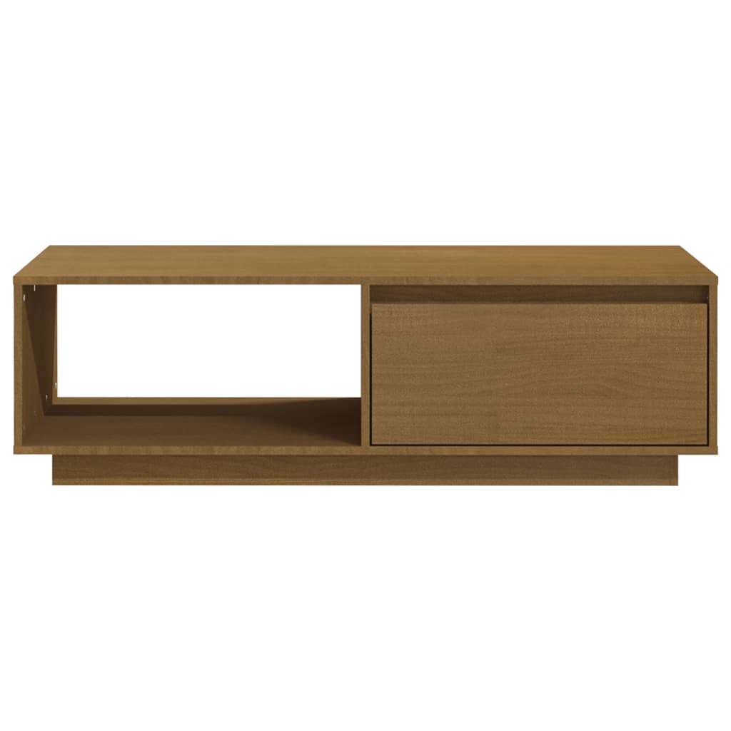 Salontafel 110x50x33,5 cm massief grenenhout honingbruin is nu te koop bij PeponiXL, paradijselijk wonen!