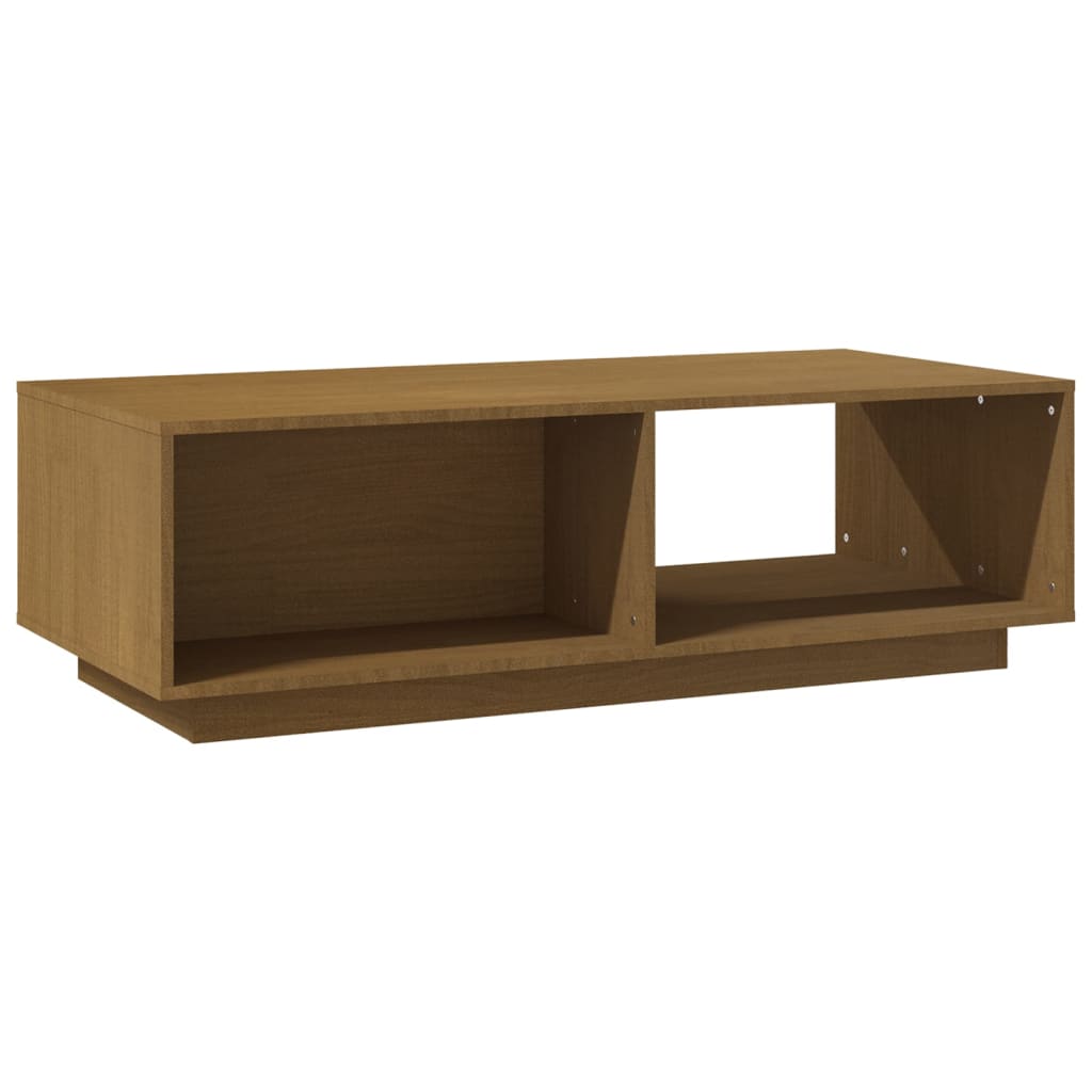 Salontafel 110x50x33,5 cm massief grenenhout honingbruin is nu te koop bij PeponiXL, paradijselijk wonen!