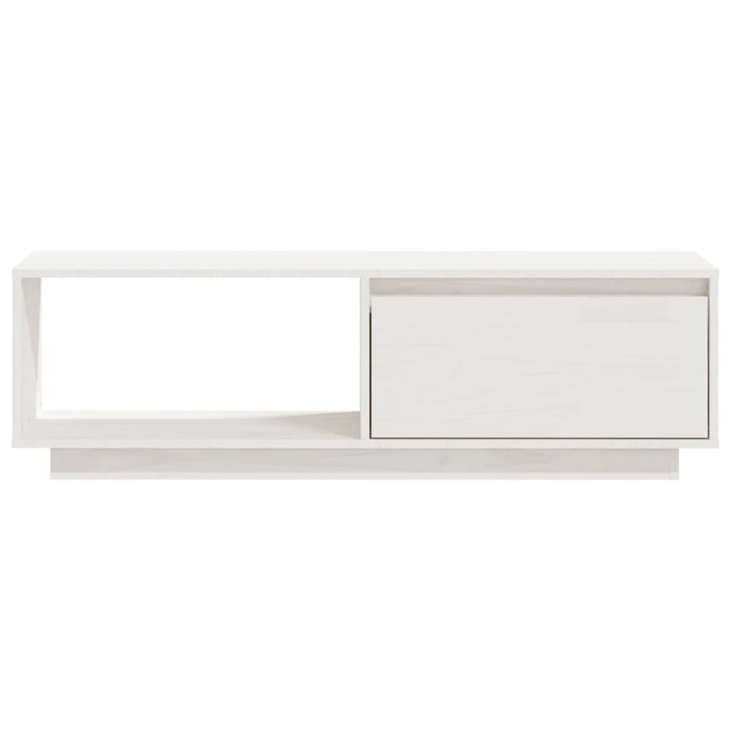 Tv-meubel 110x30x33,5 cm massief grenenhout wit is nu te koop bij PeponiXL, paradijselijk wonen!