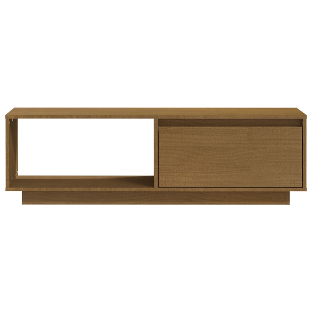 Tv-meubel 110x30x33,5 cm massief grenenhout honingbruin is nu te koop bij PeponiXL, paradijselijk wonen!
