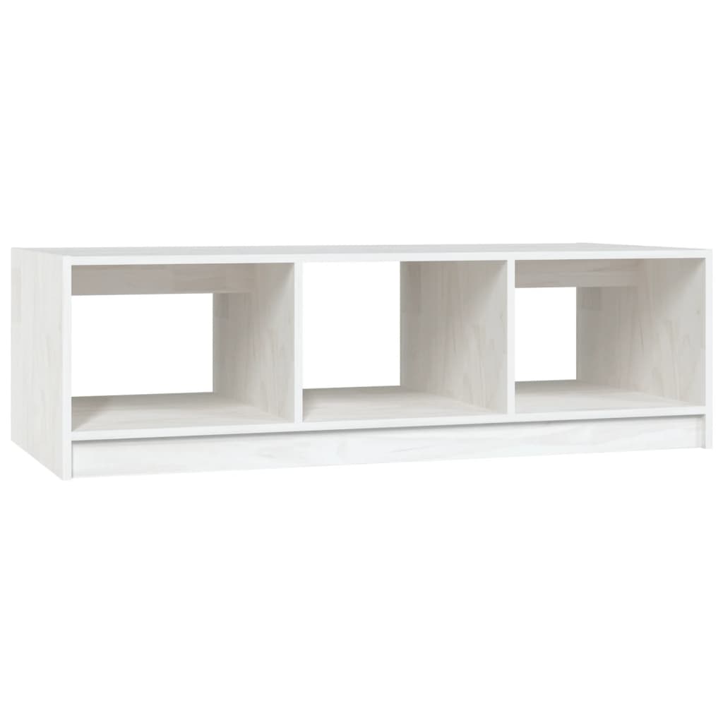 Salontafel 110x50x34 cm massief grenenhout wit is nu te koop bij PeponiXL, paradijselijk wonen!