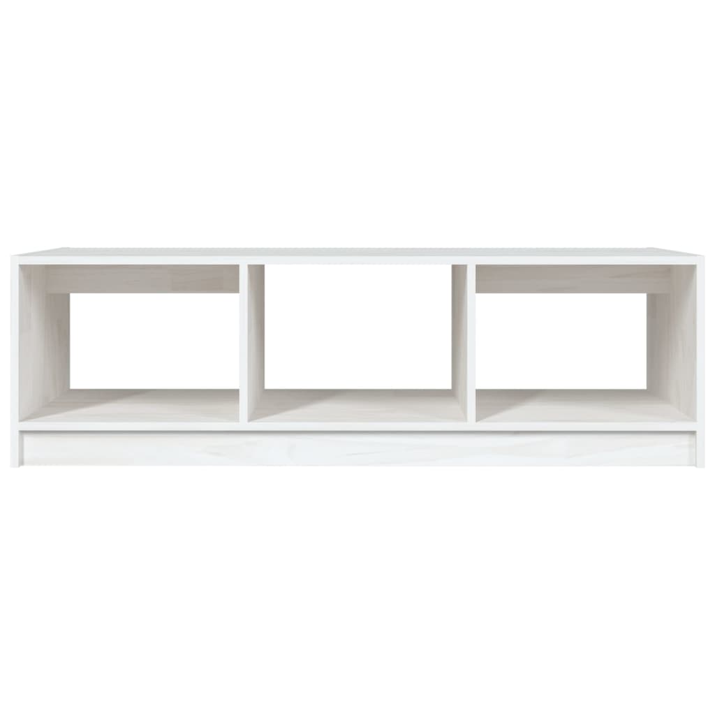 Salontafel 110x50x34 cm massief grenenhout wit is nu te koop bij PeponiXL, paradijselijk wonen!