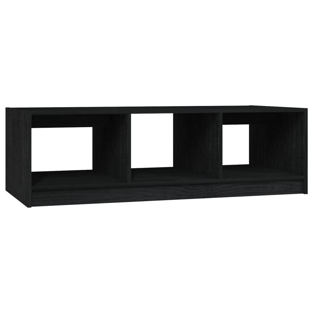 Salontafel 110x50x34 cm massief grenenhout zwart is nu te koop bij PeponiXL, paradijselijk wonen!