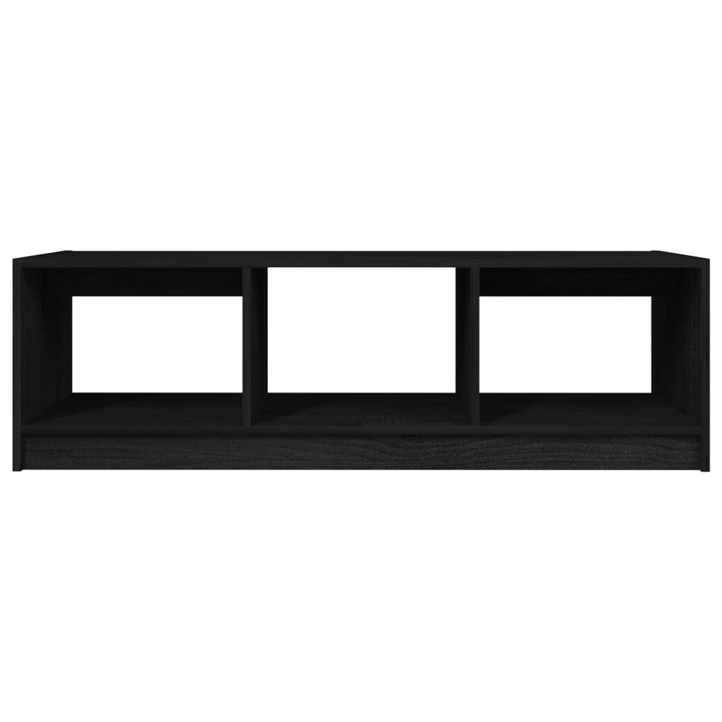 Salontafel 110x50x34 cm massief grenenhout zwart is nu te koop bij PeponiXL, paradijselijk wonen!