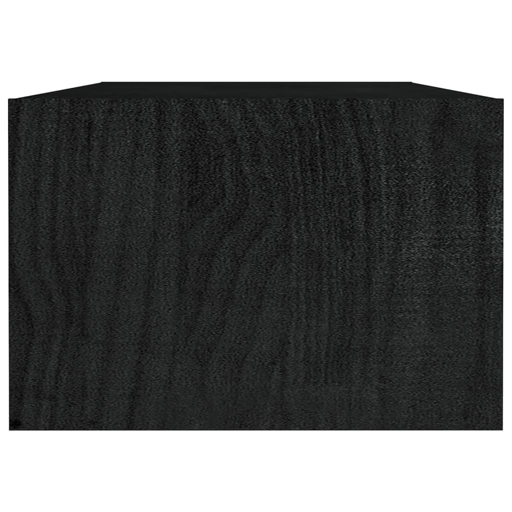 Salontafel 110x50x34 cm massief grenenhout zwart is nu te koop bij PeponiXL, paradijselijk wonen!