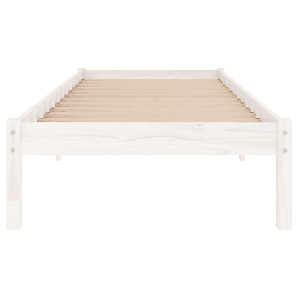 Bedframe massief hout wit 90x190 cm is nu te koop bij PeponiXL, paradijselijk wonen!