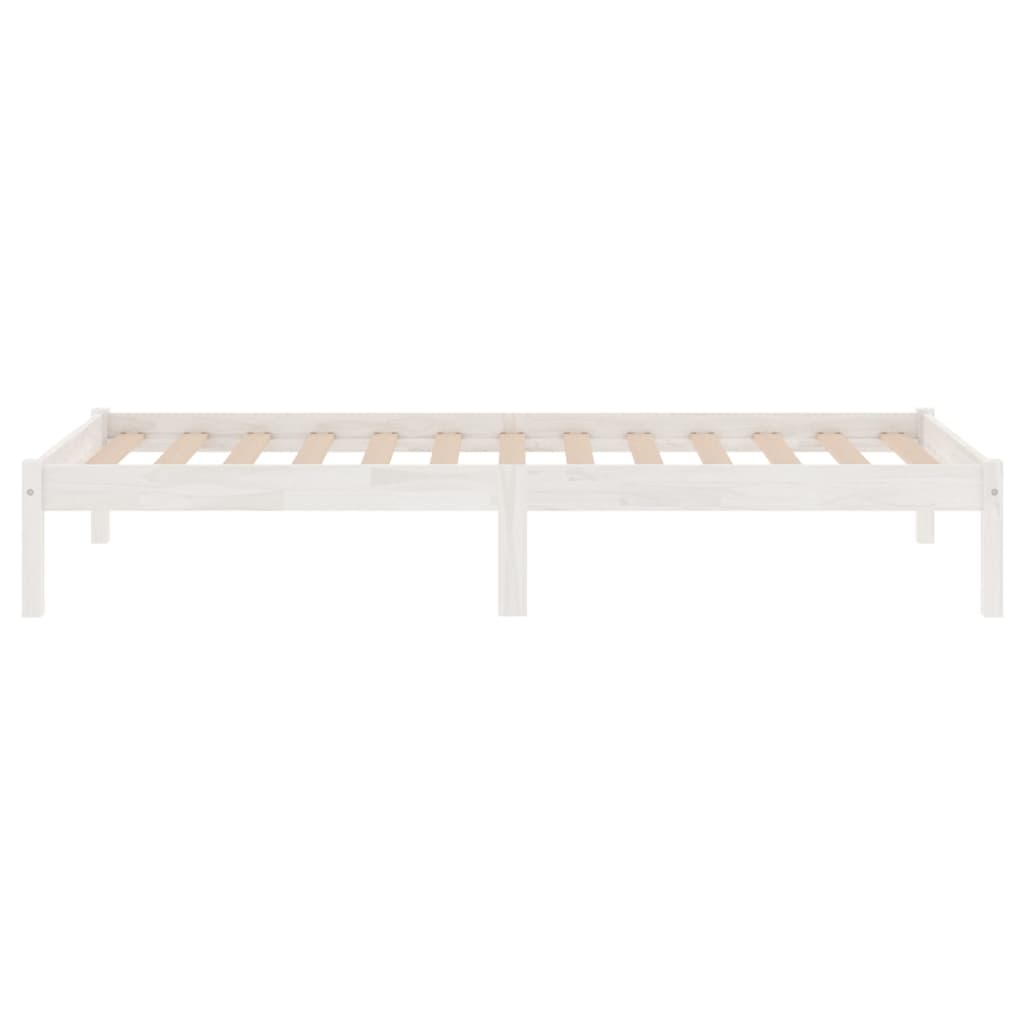 Bedframe massief hout wit 90x190 cm is nu te koop bij PeponiXL, paradijselijk wonen!