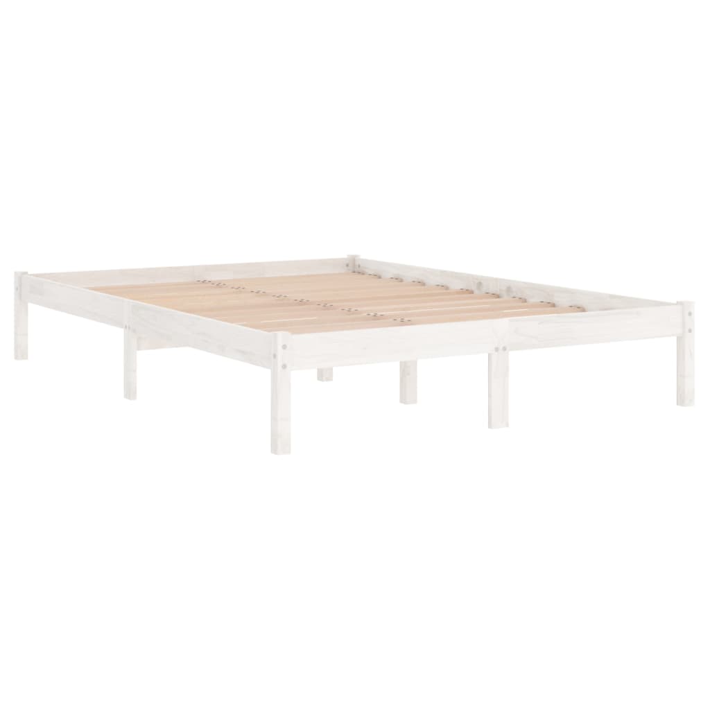 Bedframe massief grenenhout wit 120x200 cm is nu te koop bij PeponiXL, paradijselijk wonen!