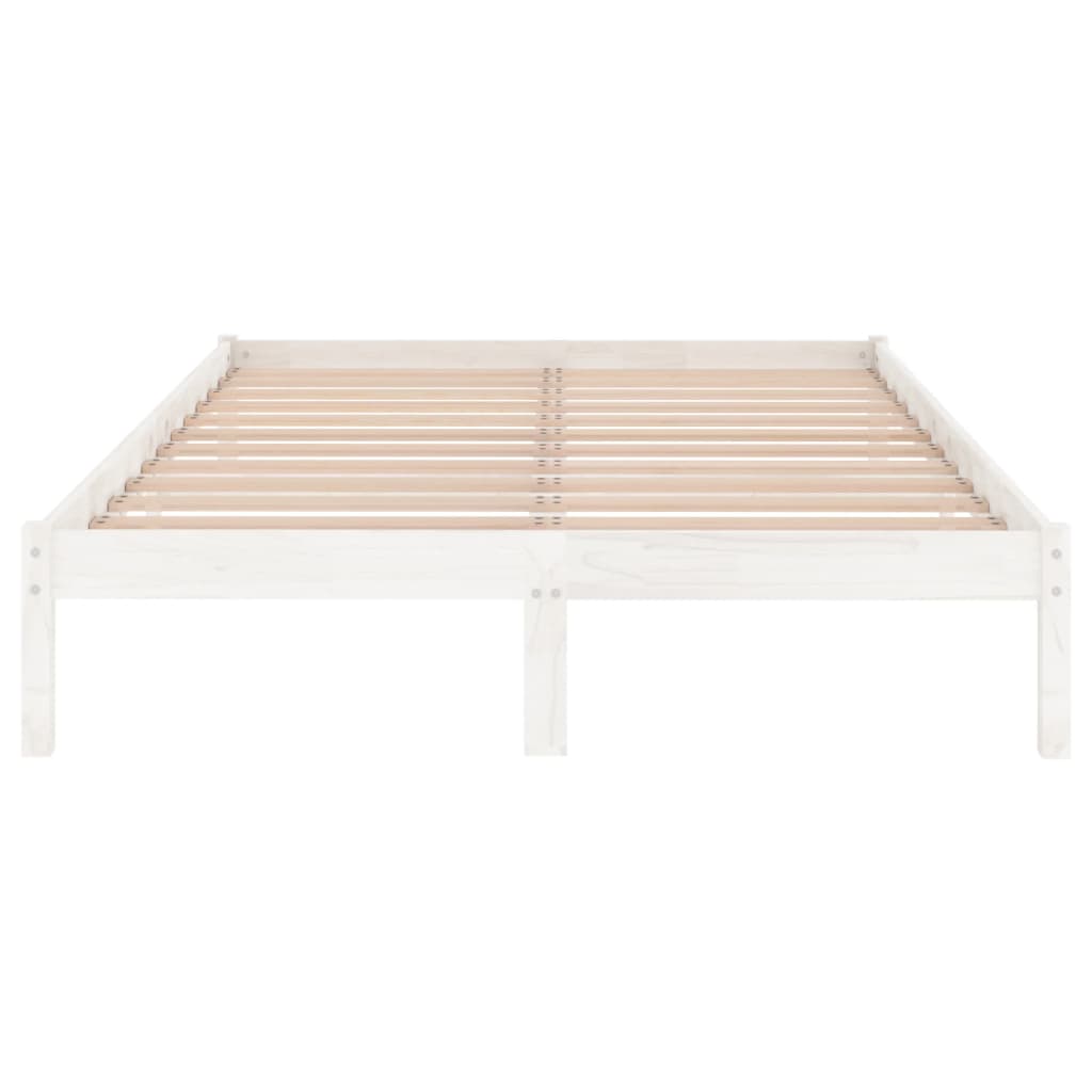 Bedframe massief grenenhout wit 120x200 cm is nu te koop bij PeponiXL, paradijselijk wonen!