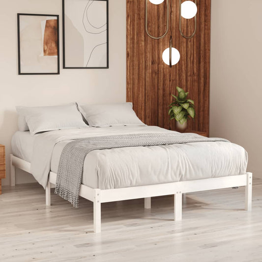 Bedframe massief grenenhout wit 120x200 cm is nu te koop bij PeponiXL, paradijselijk wonen!