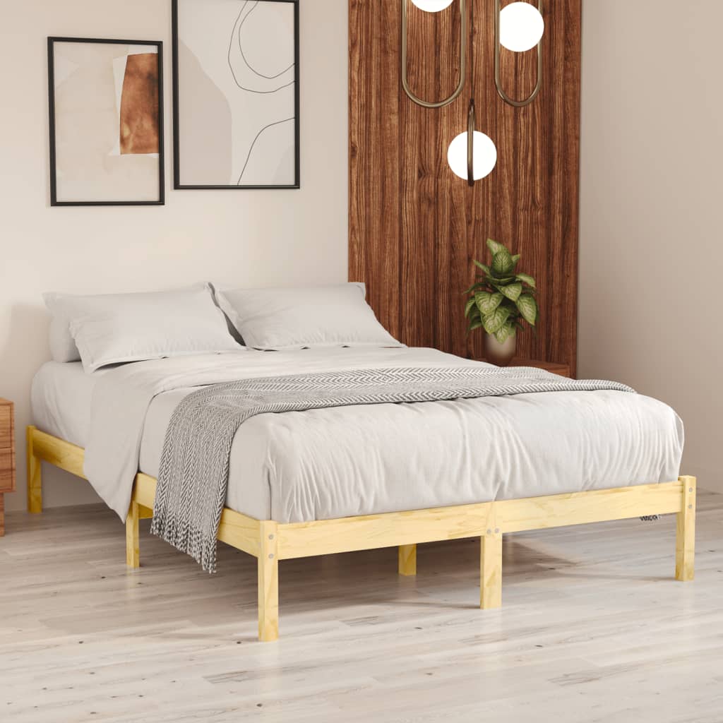 Bedframe massief grenenhout 140x200 cm is nu te koop bij PeponiXL, paradijselijk wonen!