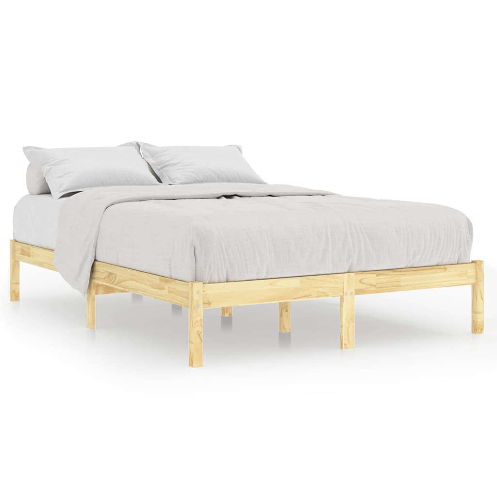 Bedframe massief hout 150x200 cm is nu te koop bij PeponiXL, paradijselijk wonen!