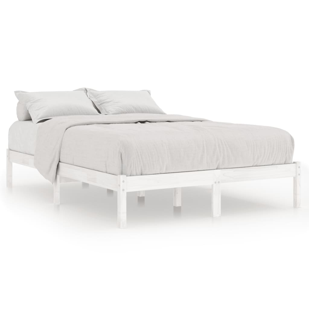Bedframe massief grenenhout wit 160x200 cm is nu te koop bij PeponiXL, paradijselijk wonen!