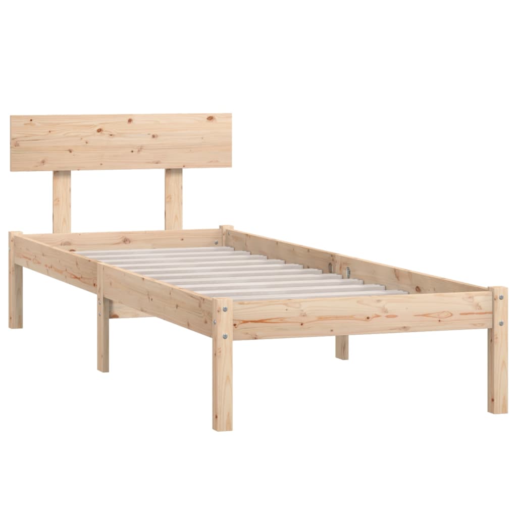 Bedframe massief grenenhout 90x200 cm is nu te koop bij PeponiXL, paradijselijk wonen!