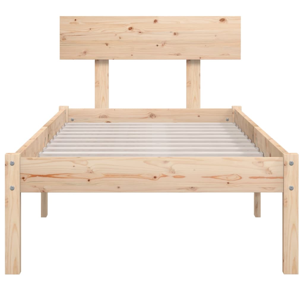 Bedframe massief grenenhout 90x200 cm is nu te koop bij PeponiXL, paradijselijk wonen!