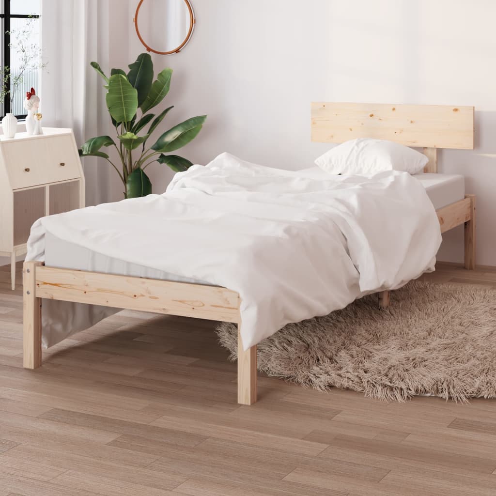 Bedframe massief grenenhout 90x200 cm is nu te koop bij PeponiXL, paradijselijk wonen!
