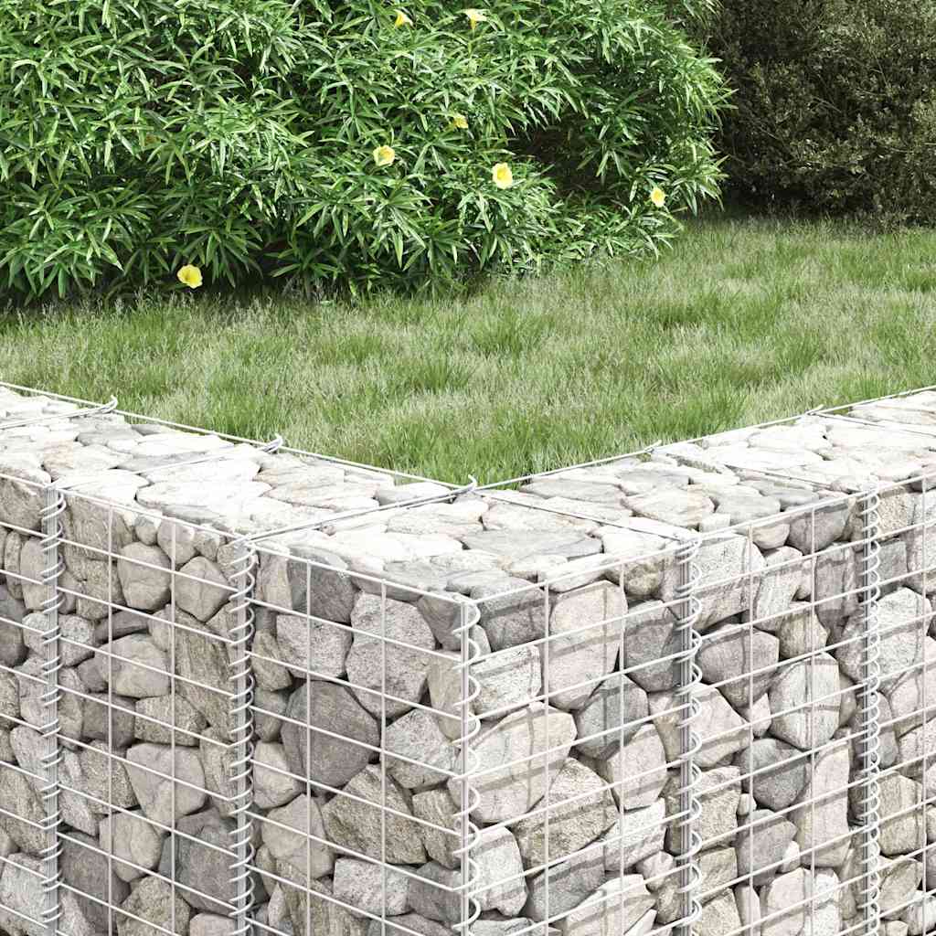 Schanskorf plantenbakken 3 st verhoogd 30x30x150 cm ijzer is nu te koop bij PeponiXL, paradijselijk wonen!