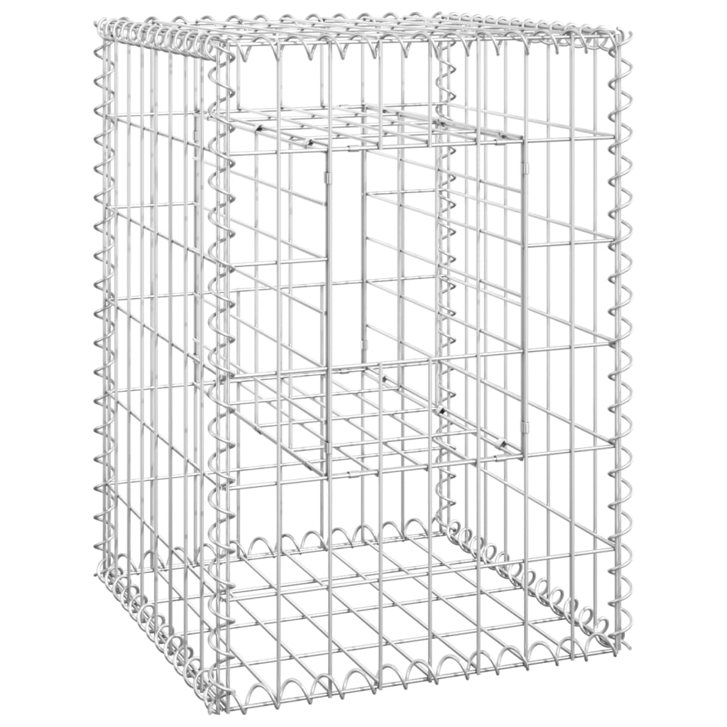 Schanskorf palen 2 st 40x40x60 cm ijzer is nu te koop bij PeponiXL, paradijselijk wonen!