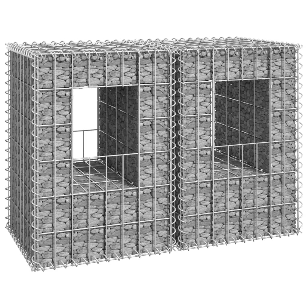 Schanskorf palen 2 st 40x40x60 cm ijzer is nu te koop bij PeponiXL, paradijselijk wonen!