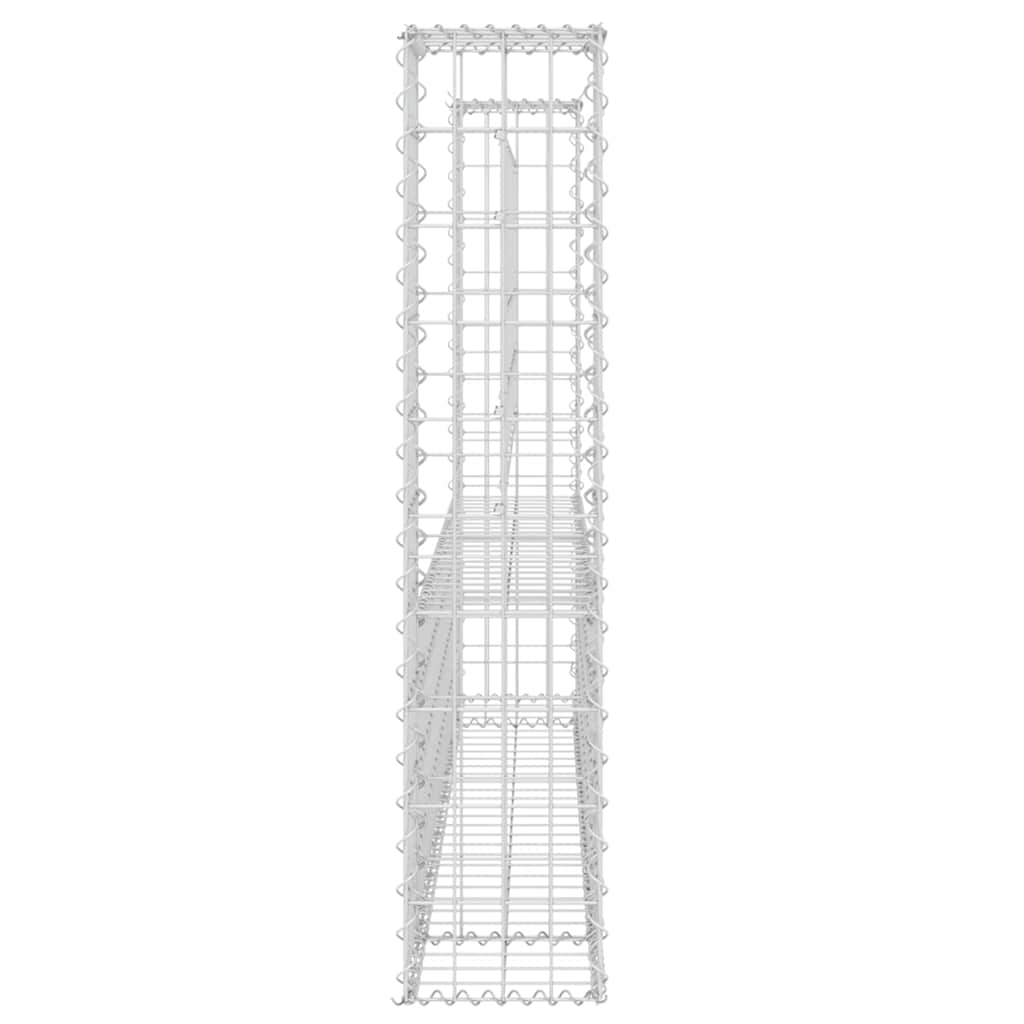 Schanskorf U-vormig met 2 palen 140x20x100 cm ijzer is nu te koop bij PeponiXL, paradijselijk wonen!