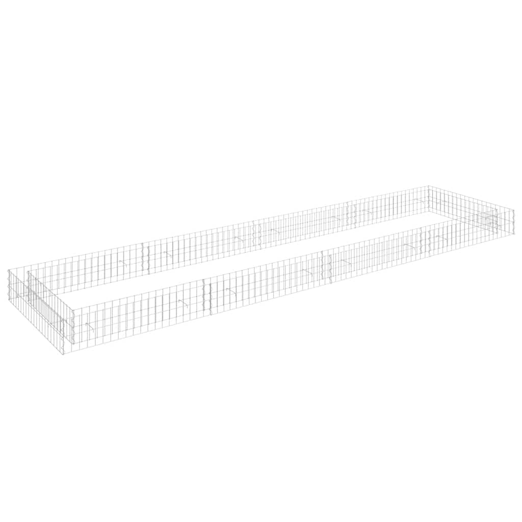 Gabion plantenbak verhoogd 400x100x20 cm gegalvaniseerd staal is nu te koop bij PeponiXL, paradijselijk wonen!