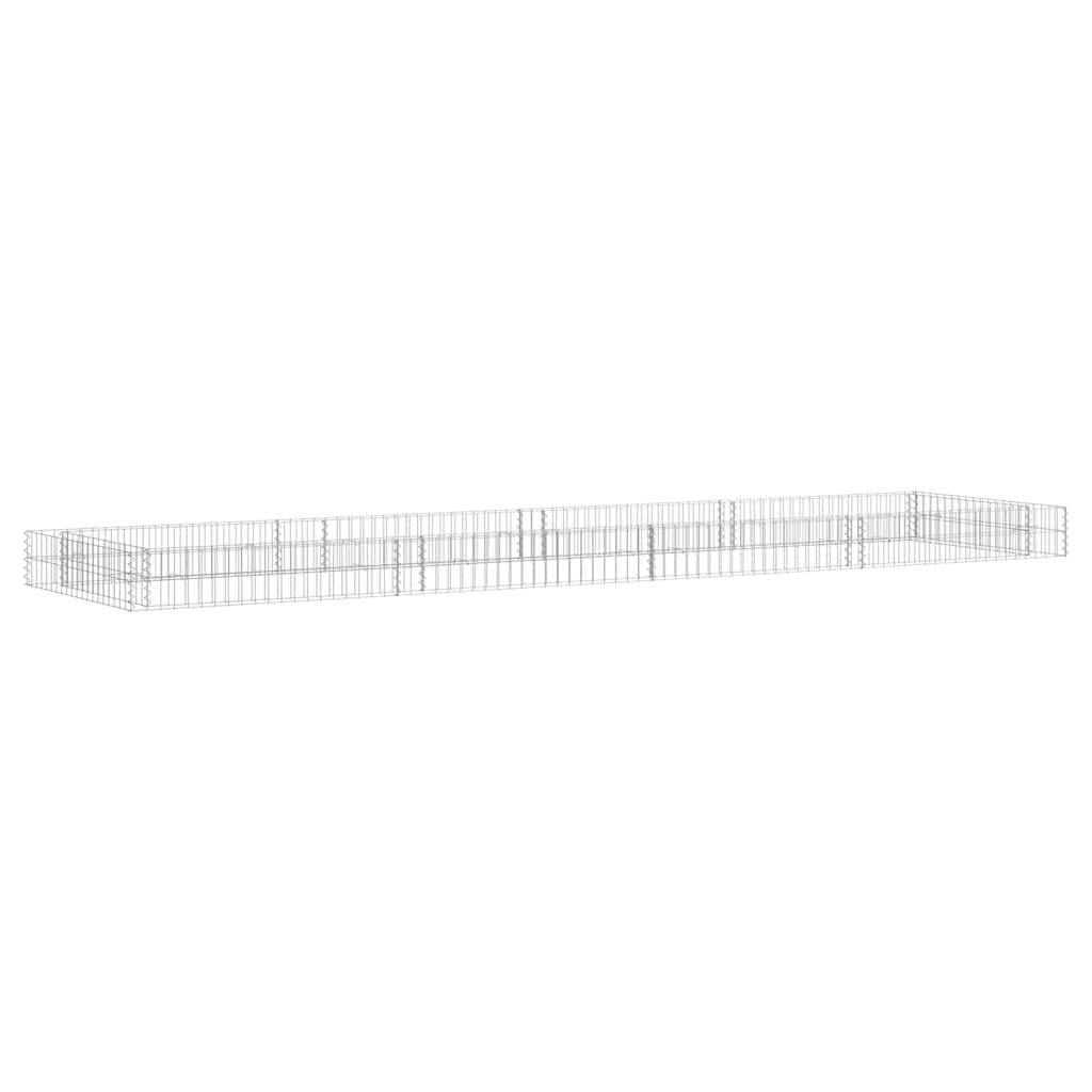Gabion plantenbak verhoogd 400x100x20 cm gegalvaniseerd staal is nu te koop bij PeponiXL, paradijselijk wonen!