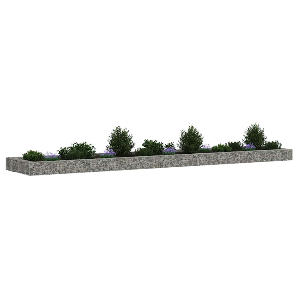 Gabion plantenbak verhoogd 500x100x20 cm gegalvaniseerd staal is nu te koop bij PeponiXL, paradijselijk wonen!