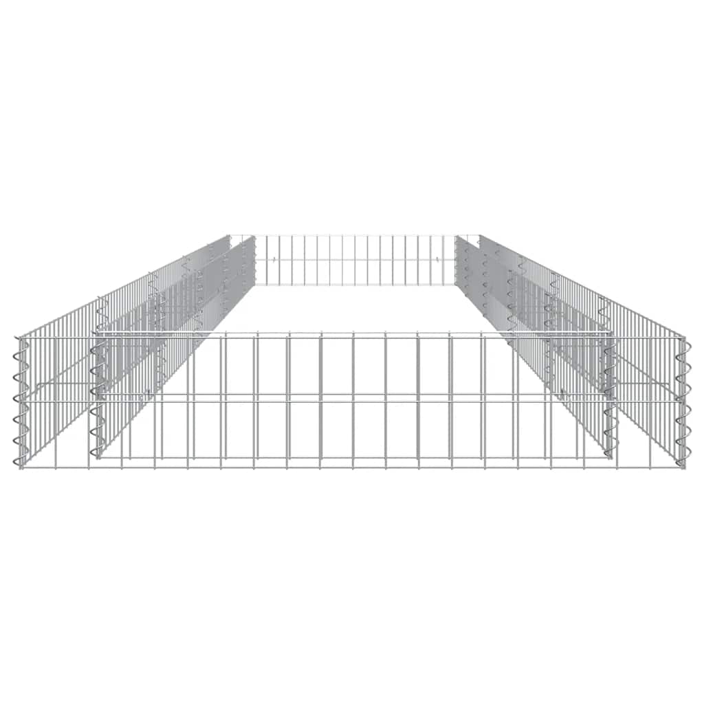 Gabion plantenbak verhoogd 500x100x20 cm gegalvaniseerd staal is nu te koop bij PeponiXL, paradijselijk wonen!