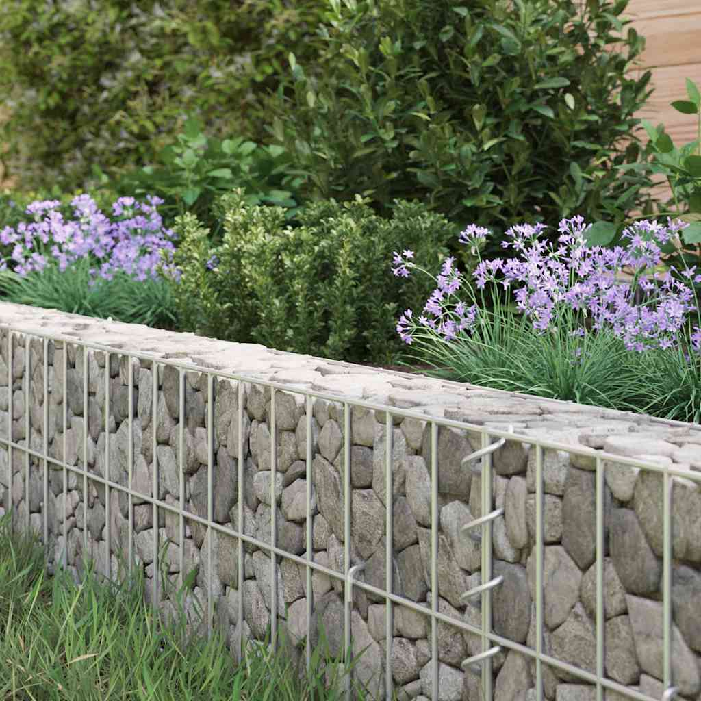 Gabion plantenbak verhoogd 800x100x20 cm gegalvaniseerd staal is nu te koop bij PeponiXL, paradijselijk wonen!