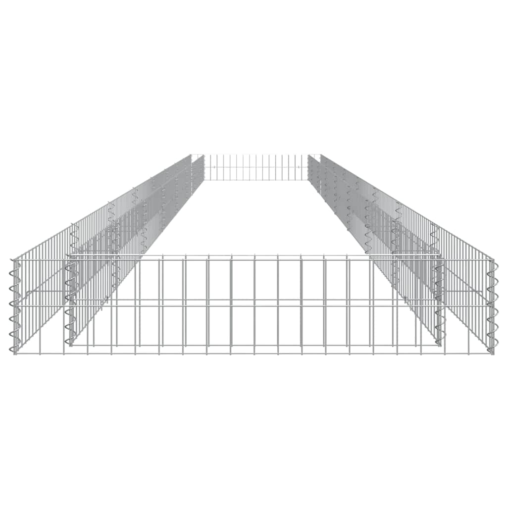 Gabion plantenbak verhoogd 800x100x20 cm gegalvaniseerd staal is nu te koop bij PeponiXL, paradijselijk wonen!