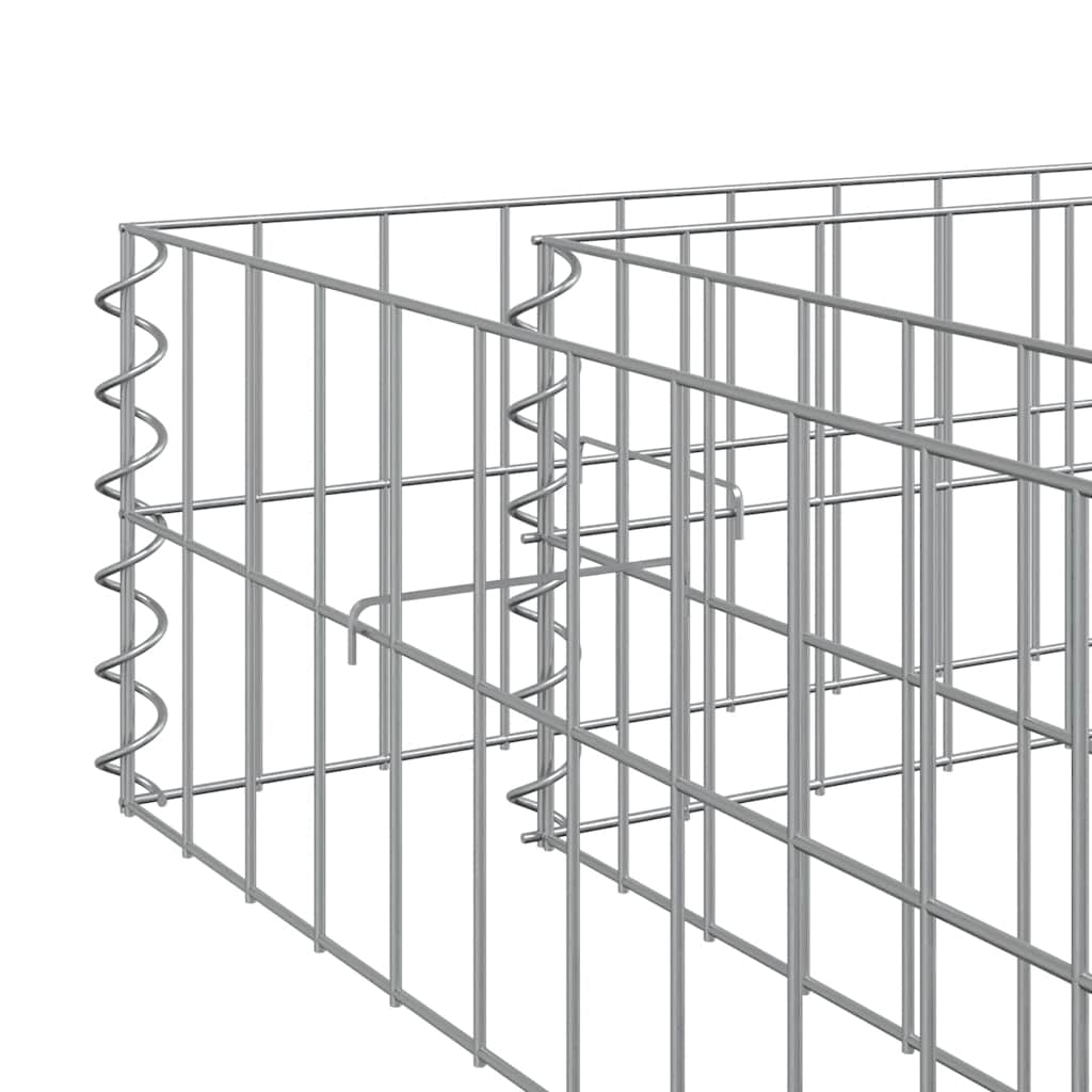 Gabion plantenbak verhoogd 800x100x20 cm gegalvaniseerd staal is nu te koop bij PeponiXL, paradijselijk wonen!