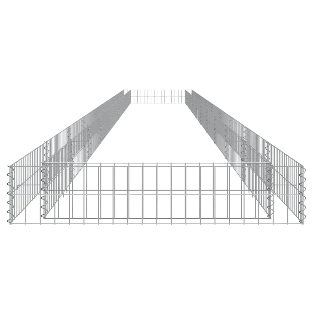 Gabion plantenbak verhoogd 1000x100x20 cm gegalvaniseerd staal is nu te koop bij PeponiXL, paradijselijk wonen!