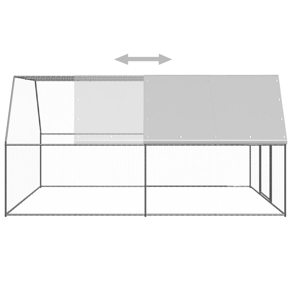 Kippenhok 3x4x2 m gegalvaniseerd staal is nu te koop bij PeponiXL, paradijselijk wonen!